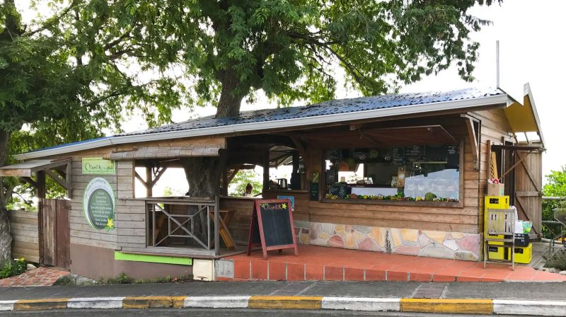 Otantik, a super-casual eatery with a striking view of the marina in Le Marin, Martinique.