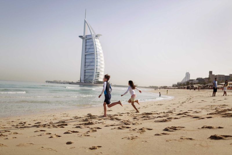 Enjoy some time with the kids on Dubai's miles of beaches.