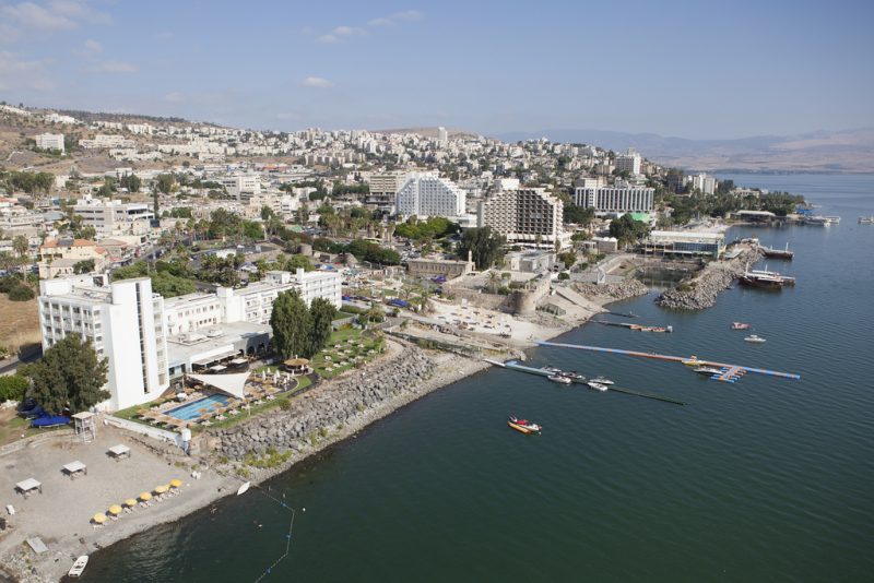 Tiberias is a city on the western shore of the Sea of Galilee (also called the Kinneret) in Israel.