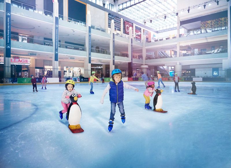 Ice skating in Dubai? It's offered year-round for skaters of any age.