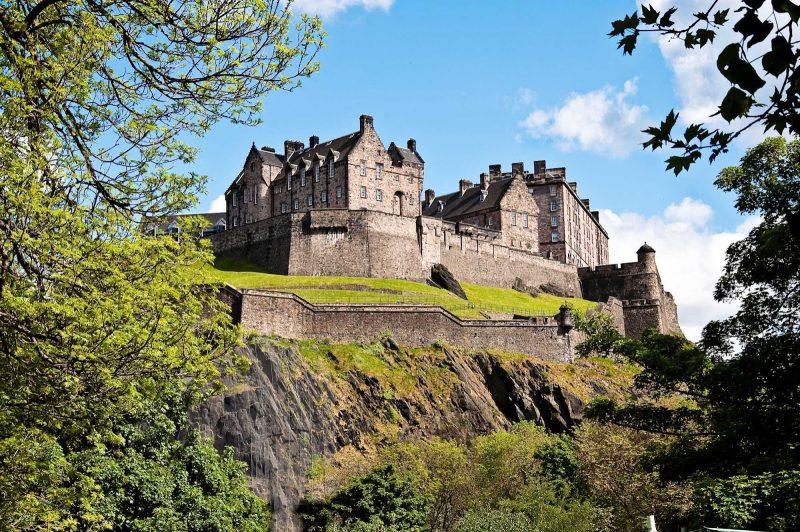 Edinburgh Castle in Scotland.