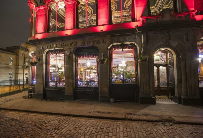 The Cafe Royal Bar in Edinburgh, Scotland.