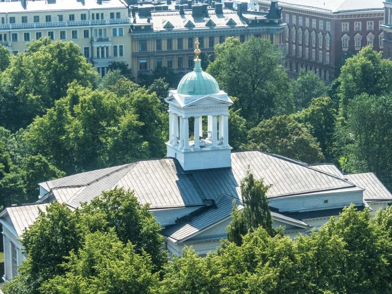 A chapel in central Helsinki. 