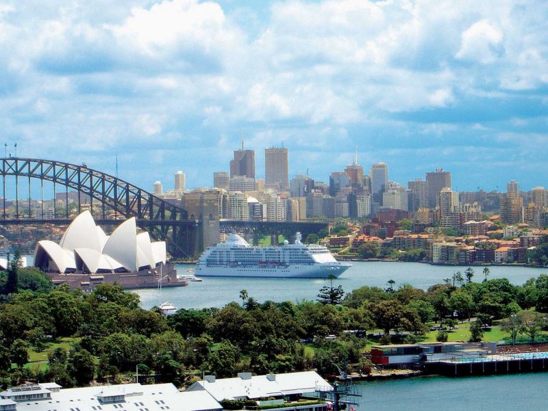 Australia's majestic Sydney Harbor, a great winter getaway for Americans and Europeans.