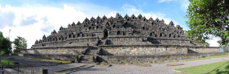  Borobudur Temple, which was built between the 8th and 9th centuries.