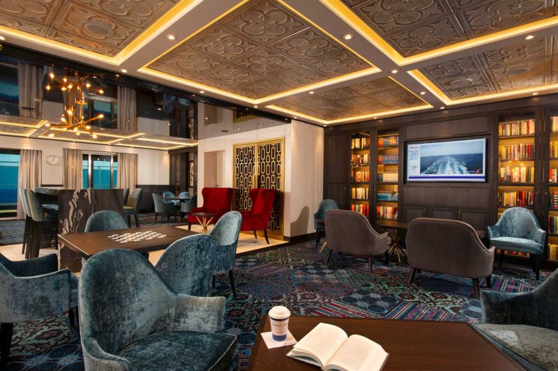 Choose Carnival Panorama's Library when you want a quiet place to read or enjoy a game of chess or backgammon with a friend.