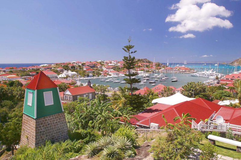 Gustavia, the red-roofed capital of St. Barts.