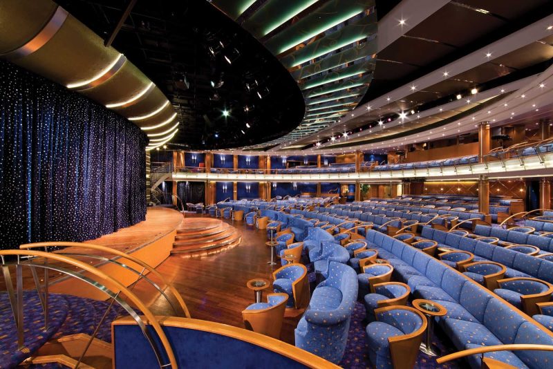 Spend your evening taking in a cabaret show in the Constellation Theater when you sail on Seven Seas Voyager.